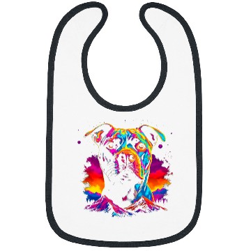 Discover Pitbull Dog Mountain Art Bibs