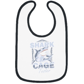 Discover Shark Cage Tester Amputee One Leg Prosthetic User 4 Bibs
