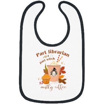 Discover Librarian Halloween Part Witch Mostly Coffee Spooky Library Bibs