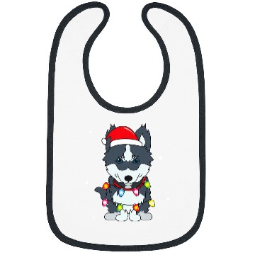 Discover Pomsky Lights Mom Dad Dog Gift Bibs