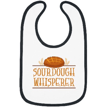Discover Sourdough Whisperer Bread Lover Baking Baker Gift Bibs