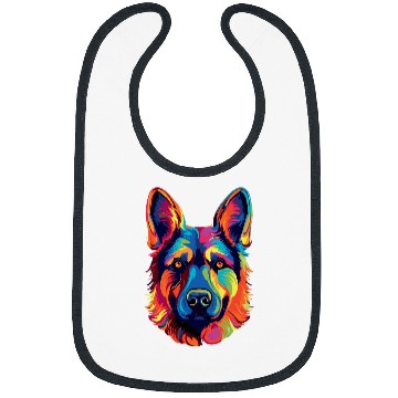 Discover German Shepherd Dog Colorful Bibs