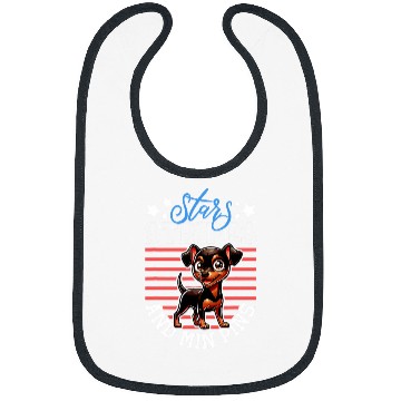 Discover Patriotic Miniature Pinscher Bibs