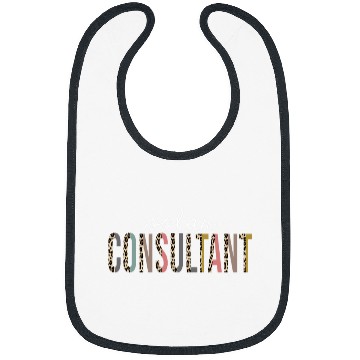 Discover Solar consultant Leopard Print Funny Appreciation Bibs