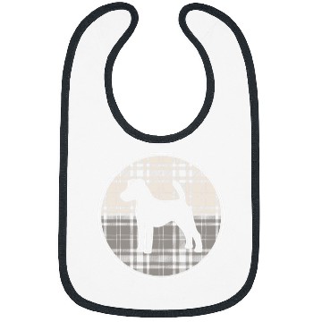 Discover Smooth Fox Terrier Plaid Bibs
