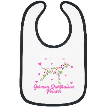 Discover Just a Girl who Loves German Shorthaired Pointer 2 Bibs