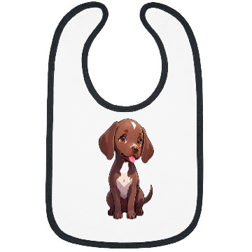 Discover Kawaii Chibi German Shorthaired Pointer PanfurWare LLC Bibs