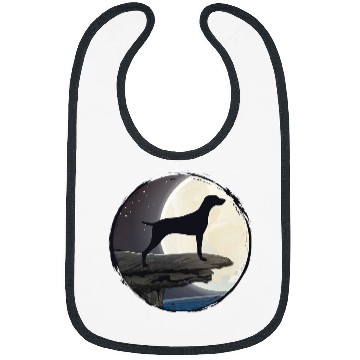 Discover Weimaraner Dog Retro 23 Bibs