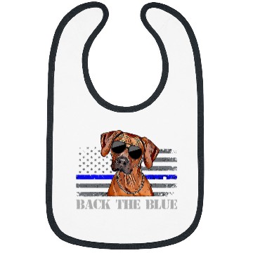 Discover Rhodesian Ridgeback Thin Blue Line Flag Police Dog Bibs