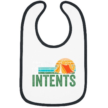 Discover Scouting is Intents Funny Scout Camping Happy Camper Retro Bibs