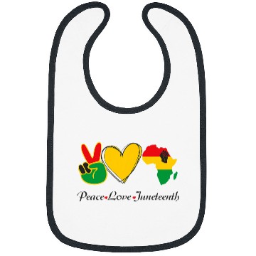 Discover Juneteenth Day 1865 Peace Love Juneteenth Bibs