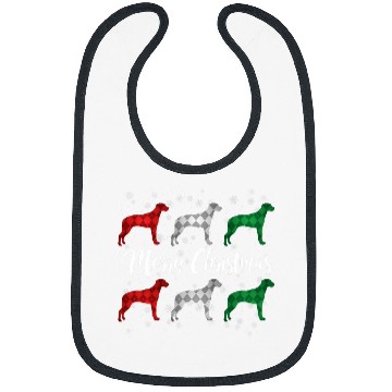 Discover Rhodesian Ridgeback Merry Christmas Argyle Dog Bibs