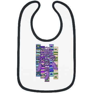 Discover Native American Dreamcatcher Border Elements 3 Fan Fun Bibs
