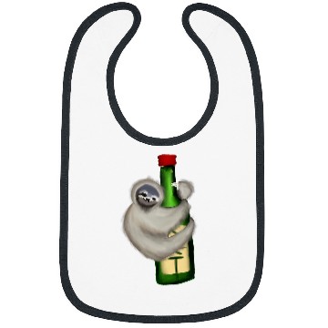 Discover Sloth Climbing Soju Bottle Bibs