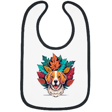 Discover Hello Fall Autumn Leaf Funny Beagle Dog lovers Bibs