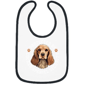 Discover Protected by Cocker Spaniel Security Bibs