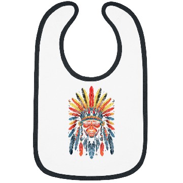 Discover Native American Indian Design Warrior Native American 5 Bibs