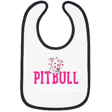 Discover Pitbull Granddude Pit Bull Terrier Dog Pibble Fathers Day Bibs