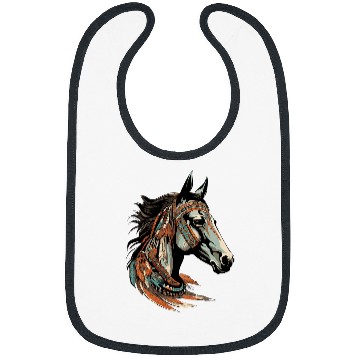 Discover Native American Horse Totem Bibs