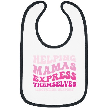 Discover Lactation Consultant Helping Mama Express Themselves Bibs