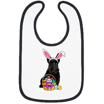 Discover Dog Scottish Terrier Easter Egg Funny Scottish Terrier Easter Bibs
