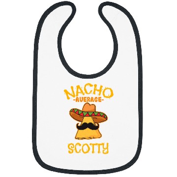 Discover Nacho Average Scotty Personalized Name Funny Taco Bibs