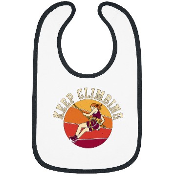 Discover Keep Climbing Loves Climber Mountain Boulder Rock Climbing Bibs