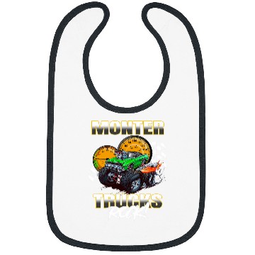 Discover Monster Trucks Rock Bibs