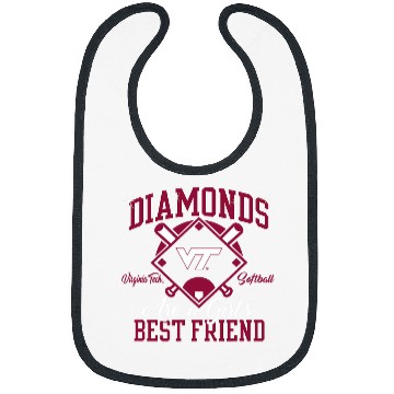 Discover Virginia Tech Hokies Softball Diamond Orange Bibs