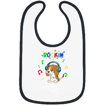 Discover Rockin to a Different Tune Autism Warrior 23 Bibs