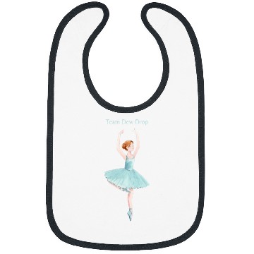 Discover Team Dew Drop Nutcracker Ballet Ballerina Christmas Graphic Bibs