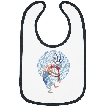 Discover Native American KOKOPELLI folklore MANDALA 1 Fan Fun Bibs