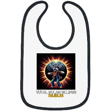 Discover Schnauzer Dog Dancing Disco Solar Eclipse Bibs