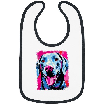 Discover Labrador Retriever Pink Bibs