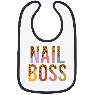 Discover Nail Boss Leopard Print 1 Bibs