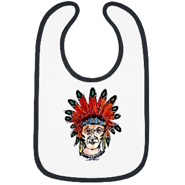 Discover Native American Indian Warrior Apache Tribe vintages Style Bibs