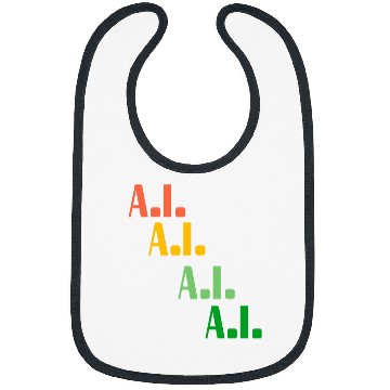 Discover Smilemoretees Fun Colorful Artificial Intelligence AI Art Bibs