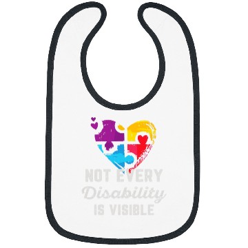 Discover Not Every Disability Is Visible Epilepsy Awareness Purple Bibs