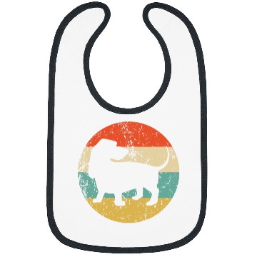 Discover Retro Basset Hound Dog Breed Icon Bibs