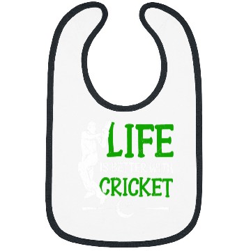 Discover Life Is Better With Cricket Cricketer Cricket Player Bibs