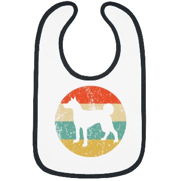 Discover Retro Basenji Dog Breed Icon Bibs