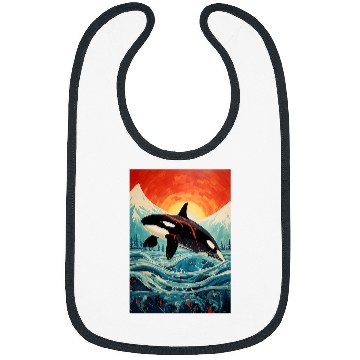 Discover Native American Indian Orca Alaska Bibs