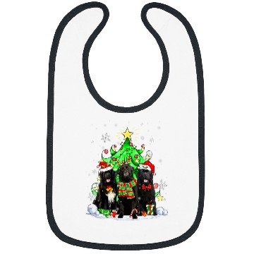Discover Santa Newfoundland Dog Squad Christmas Tree Lights Bibs