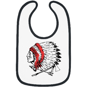 Discover Trendy vintages Native American Warrior Profile Silhouette Bibs