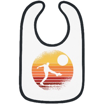 Discover Kickball Player vintages Sunset Art Bibs
