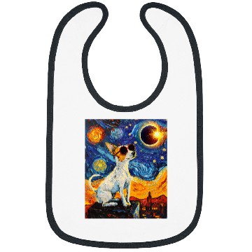 Discover Total Solar Eclipse Toy Fox Terrier Dog 1 Bibs