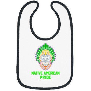 Discover Native American Pride Skull Style Bibs