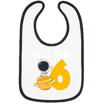 Discover Ich bin 6 6 Geburtstag Astronaut Bibs