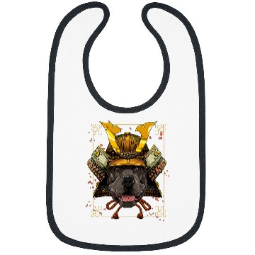 Discover Samurai American Pit Bull Terrier Japanese Warrior Bushido Bibs
