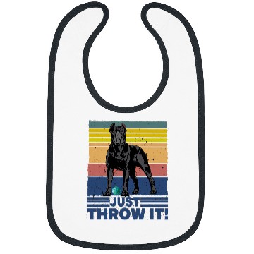 Discover Just Throw It Cane Corso Bibs